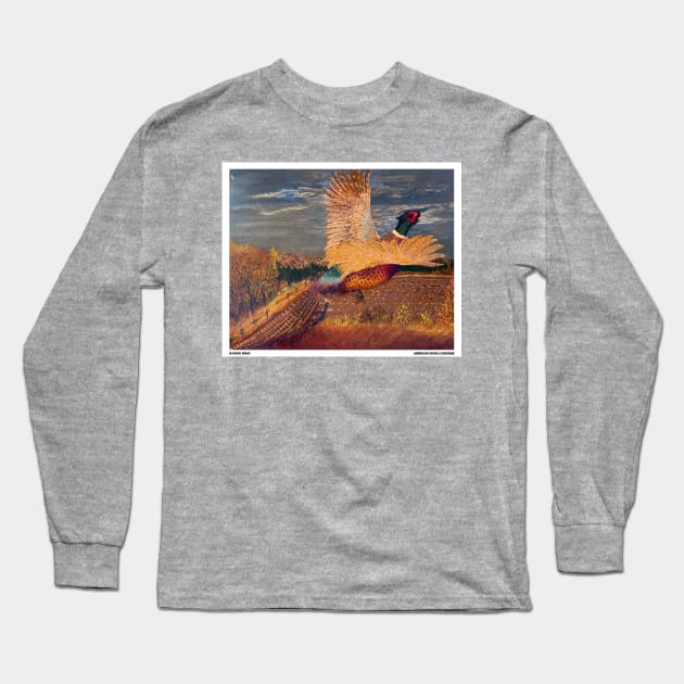 Gamebird Pheasant Long Sleeve T-Shirt by Airbrush World